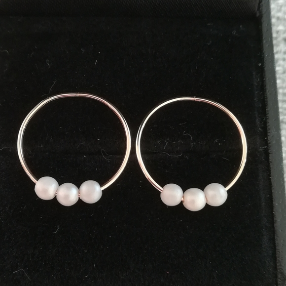 10K solid gold hoop earrings